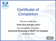 Certificate of completion