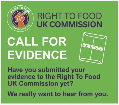 Right to food commission call for evidence graphic