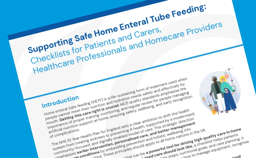 New BAPEN PNG SIG Resource Supports Safer Home Enteral Tube Feeding